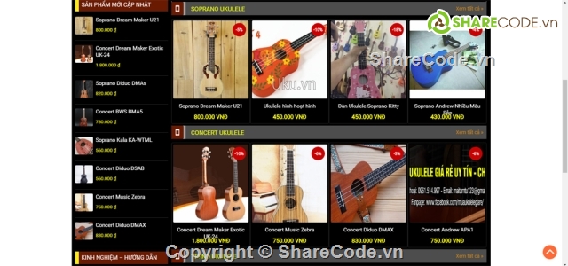 Website bán hàng,Website bán đàn Guitar,Shop bán đàn Guitar,Website bán đàn